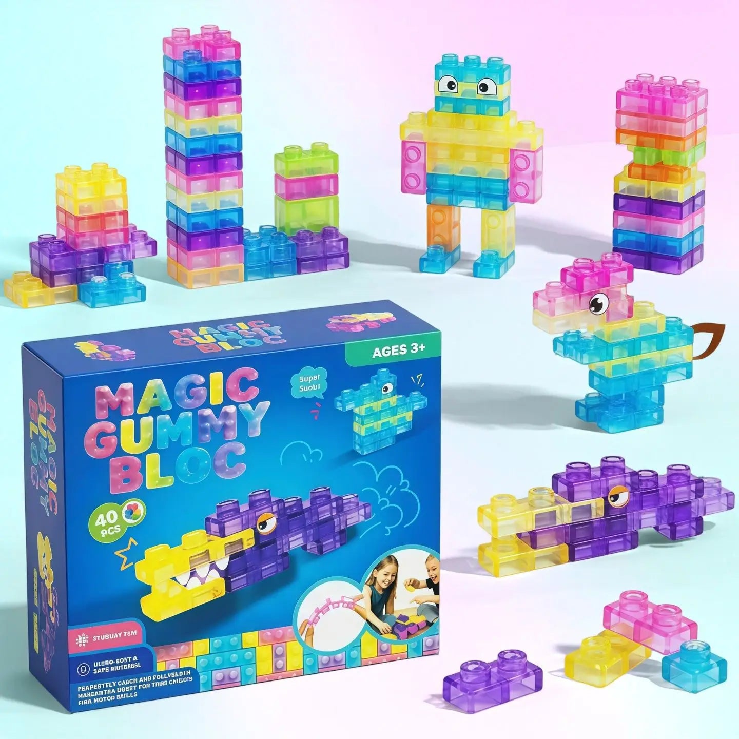 Gummy Bloc Squishy Building Blocks Set
